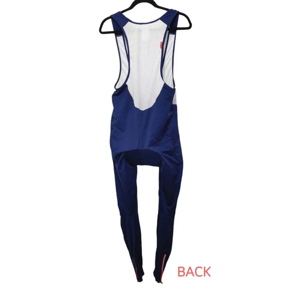 Qualidyne Cycling Bib Pants Leggings Padded Thermal Light Fleece Lining...